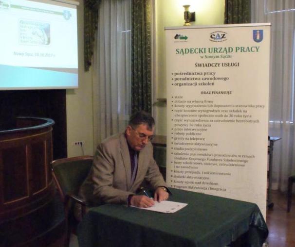Józef Pyzik, Prezes Kongregacja Kupiecka Zrzeszenie Handlu i Usług w Nowym Sączu