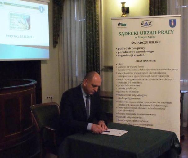Krzysztof Saczka – Dyrektor Zakład Ubezpieczeń Społecznych, oddz. w Nowym Sączu